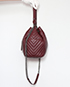 Medium Chevron Drawstring Bag, side view